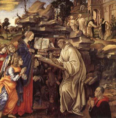 Filippino Lippi The Vison of Saint Bernard Germany oil painting art